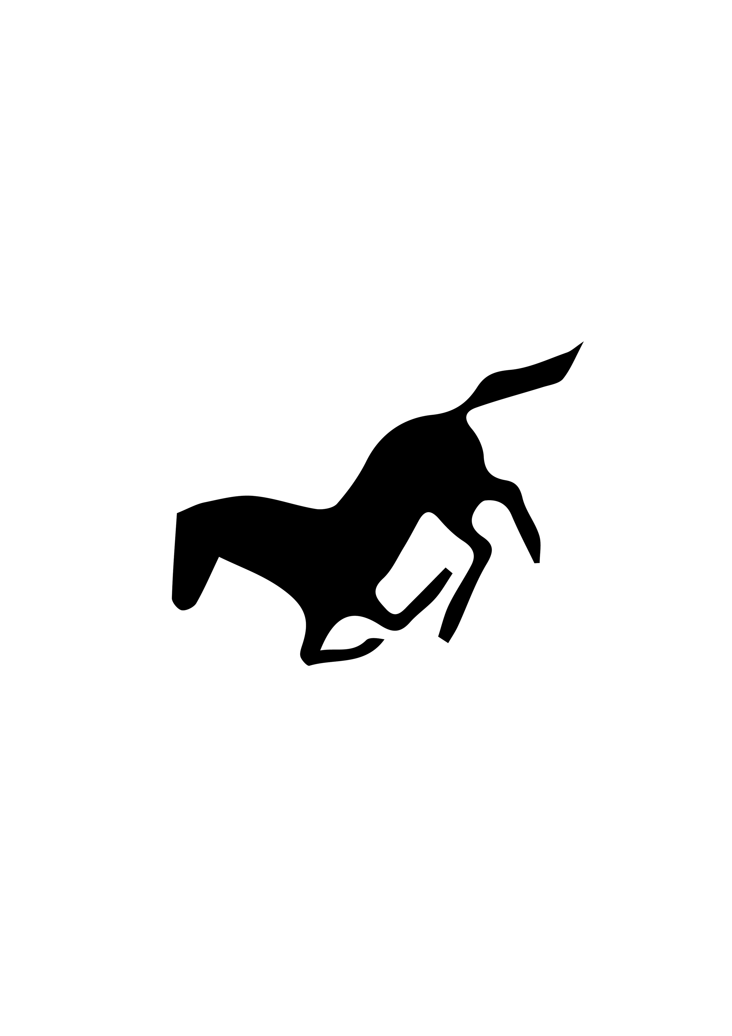 Paard pony stencil Ateljee G Kindergrime Glittertattoos Workshop Webshop uit Dendermonde