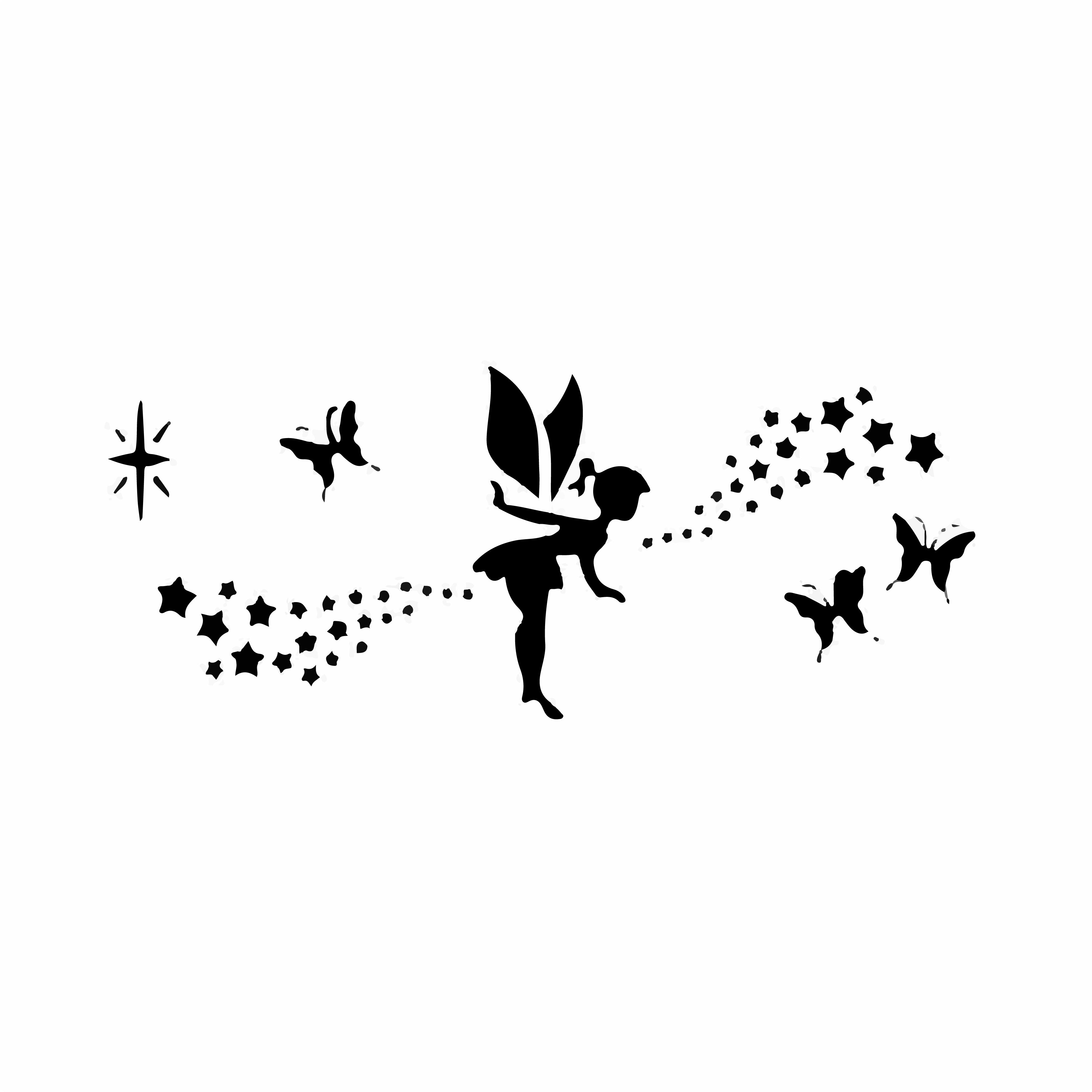Glittertattoo stencil 'Fairy and Butterflies' | Superstar