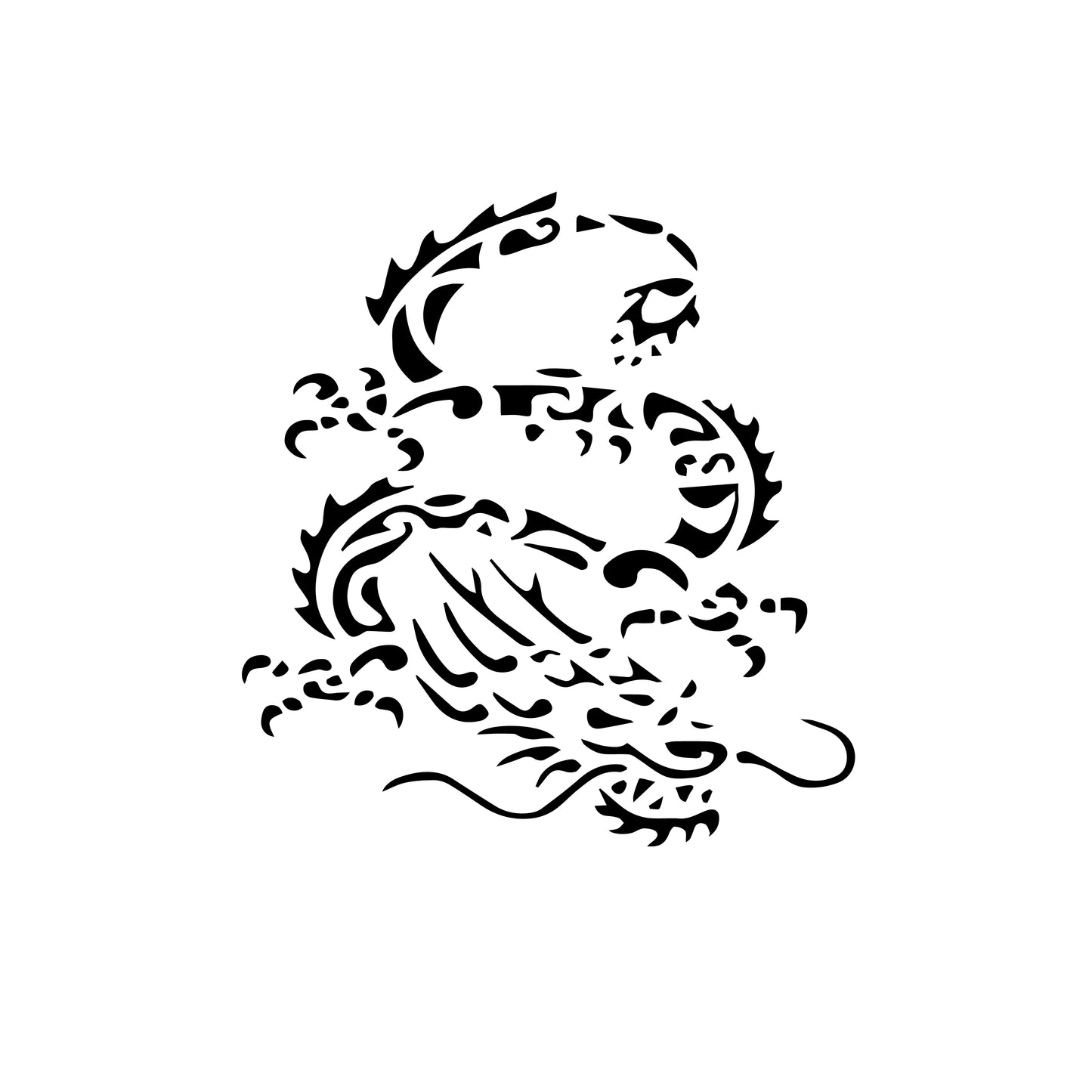 Glittertattoo stencil 'Japanese Dragon' | Superstar