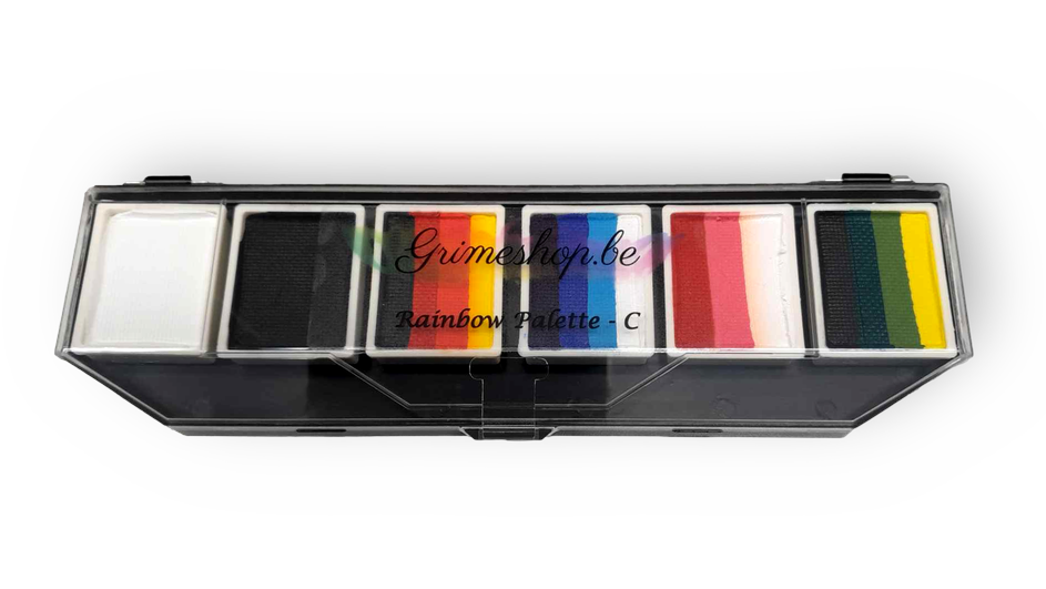 AQ schmink | Splitstrokes Rainbow Pallet SET