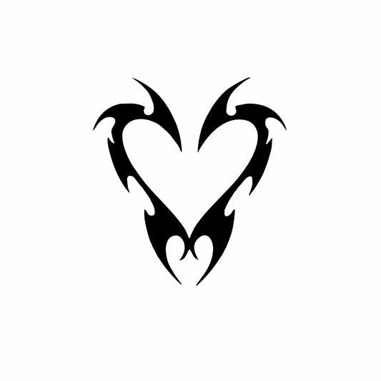 Glittertattoo stencil 'Tribal Heart 3' | Superstar